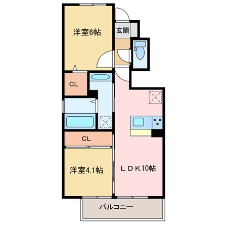 D-Roomニシキの物件間取画像